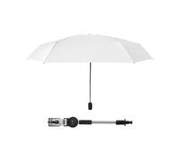 Zanthicia Ombrellone per carrozzina con clip, parasole per il sole durante l'estate Avventure all'aria aperta, ombrellone per passeggino completamente in pelle a 360 gradi, parasole e antipioggia