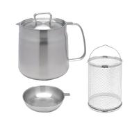 Zanthicia Pentola da cucina antiaderente, pentola per friggitrice, indispensabile per pasti veloci e deliziosi in cucina, scaldaburro, padella, fornello, ristorante, friggitrice, 1.5 l