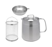 Zanthicia Pentola da cucina antiaderente, pentola per friggitrice, indispensabile per pasti veloci e deliziosi in cucina, scaldaburro, padella, fornello, ristorante, friggitrice, 2L