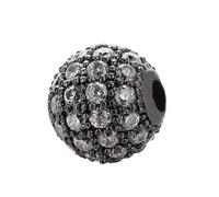 Zanthicia Perline da 8 mm per bracciali Creazione di grandi fori distanziatori Multicolor Zirconia Cubic Crystal Decor Accessorio di moda per fai da te, Digitare 4