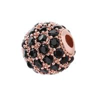 Zanthicia Perline da 8 mm per bracciali Creazione di grandi fori distanziatori Multicolor Zirconia Cubic Crystal Decor Accessorio di moda per fai da te, Digitare 7