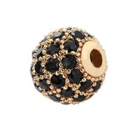 Zanthicia Perline da 8 mm per bracciali Creazione di grandi fori distanziatori Multicolor Zirconia Cubic Crystal Decor Accessorio di moda per fai da te, Digitare 6