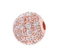 Zanthicia Perline da 8 mm per bracciali Creazione di grandi fori distanziatori Multicolor Zirconia Cubic Crystal Decor Accessorio di moda per fai da te, Digitare 3