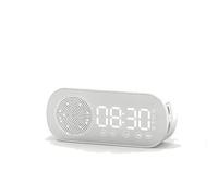 Zanthicia Piccolo altoparlante Bluetooth compatto accompagnato da sveglia digitale che offre silenzio per chi dorme poco, Nuovo prodotto Z7 [bianco fiocco di neve]