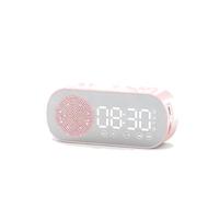Zanthicia Piccolo altoparlante Bluetooth compatto accompagnato da sveglia digitale che offre silenzio per chi dorme poco, 新品 Z7【樱花粉】