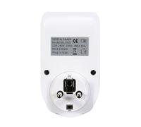 Zanthicia Presa di corrente per ufficio 220-240 V Presa timer digitale Ricaricabile Conto alla rovescia per il risparmio energetico Forniture domestiche Spina europea