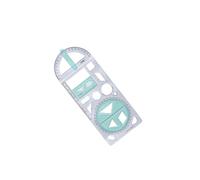 Zanthicia Righello per modelli da disegno, materiale artistico indispensabile per la cancelleria, aule e progetti creativi. Il righello da disegno per ufficio, Stile B