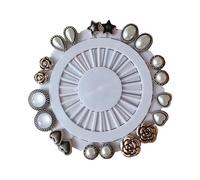 Zanthicia Set di 20 spilli per il posizionamento del turbante, resistenti, con teste affilate e scorrevoli per un facile posizionamento del turbante.