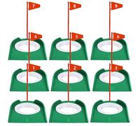 Zanthicia Set di tazze da golf per uomini, donne e bambini, per allenamento, per praticare le buche, per la pratica del golf, staccabili, realizzate in PP, per l'allenamento del putt, per le buche.