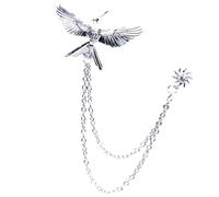 Zanthicia Spilla a forma di, elegante spilla da abito, alla moda con nappa, gioiello da uomo, regalo per banchetti, eventi, a forma di uomo, gioiello che può essere