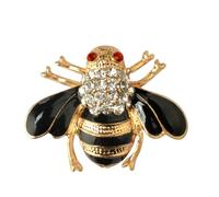 Zanthicia Spilla di sicurezza insetto abbagliante strass retrò spilla da sposa San Per Valentino spille da festa di nozze per gioielli donna regalo