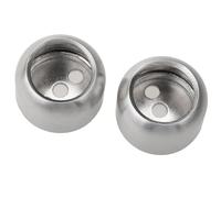 Zanthicia Supporto per asta di guida per tubi per guardaroba, progettato per tubi di diametro 19 mm, 22 mm e 25 nella presa supporto per asta guida per armadio da camera