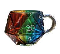 Zanthicia Tazza da gioco con dadi, arcobaleno, multi-tazza digitale, tazza da gioco con tazze caffè, luogo di intrattenimento perfetto per il fantasy