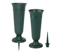 Zanthicia Vaso per Fiori da Tomba, lapidi da Esterno, portafiori Resistente e Durevole, vasi per cimitero per Decorazioni, Leggero e Resistente. Le Decorazioni per tombe Sono