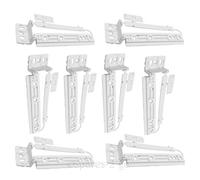 Zanussi frigorifero congelatore staffa di fissaggio in plastica porta scorrevole kit di fissaggio (confezione da 1, 2, 3, 4, 6 o 8), plastica, 8 Brackets