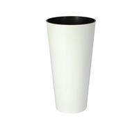 Zanvic Prosper Plast DTUS300S-S449 - Vaso da Fiori Tubus Slim Shine, 30 x 57,2 cm, Colore: Bianco