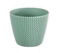 Zanvic - Vaso da fiori effetto tricoto 16 cm Menta