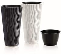 Zanvic Vaso MOD. Sandy Slim 350. Misura 35 x 61 cm, antrcita, 35 cm