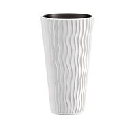 Zanvic Vaso MOD. Sandy Slim 350. Misura 35 x 61 cm, Bianco, 35 cm
