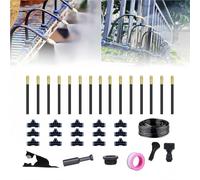 ZANWANXIN 360 Curved Garden Automatic Irrigation System, Drip Irrigation Kit 360 Degree Adjustable Automatic Watering System, Raised Bed Watering System for Garden Yard (49.2Ft Set (15 Nozzles))