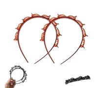 ZANWANXIN Butterfly Clip Headband for Women, Professional Weave Bangs Clip, Toothed Headband Braid Tool, 90s Professional Curly Hair Weave Bangs Clip, Clipables Hair Accessories (Brown, One Size)