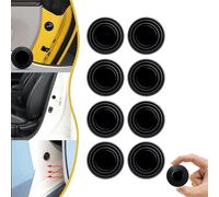ZANWANXIN Car Door Bumper Protection Pads, Car Door Shock Absorber Pads, Car Door Shock Absorbing Gasket, Anti-Collision Gasket, Car Door Slam Stopper (Black 8PCS)