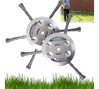 ZANWANXIN Universal Steel Wire Trimmer Head, Steel Wire Wheel Grass Trimmer, Steel Wire Trimmers Head for Weed Eaters (2pcs-6 Blades+3 Blades)
