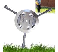 ZANWANXIN Universal Steel Wire Trimmer Head, Steel Wire Wheel Grass Trimmer, Steel Wire Trimmers Head for Weed Eaters (1pcs-3 Blades)