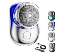 ZANWNAXIN Lureza Shaver,Mini Shave Portable Electric Shavers,Lureza Mini Shaver,Upgraded Pocket Size Portable Electric Shavers for Men (Blue, First generation - without digital display)