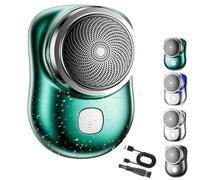 ZANWNAXIN Lureza Shaver,Mini Shave Portable Electric Shavers,Lureza Mini Shaver,Upgraded Pocket Size Portable Electric Shavers for Men (Green, First generation - without digital display)