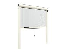 Zanzanet - Zanzariera a Molla Universale da 42 mm 140x180 cm in Kit Fai da Te - Riducibile e Regolabile a misura per Finestre Struttura in alluminio 9 colori e diverse misure con accessorio Freno