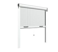 Zanzanet - Zanzariera a Molla Universale da 42 mm 80x140 cm in Kit Fai da Te - Riducibile e Regolabile a misura per Finestre Struttura in alluminio 9 colori e diverse misure con accessorio Freno