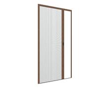 Zanzanet Zanzariera Plisse Ultra Sottile laterale 17 mm per finestre e portafinestre su misura personalizzabile con profilo robusto e resistente in alluminio Made in Italy 100x100 cm 40 - Noce Medio