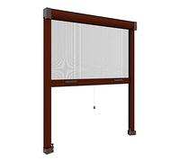 Zanzanet - Zanzariera verticale a Molla "No Fori" da 42 mm 80x250cm in Kit Fai da Te - Testate a Espansione per non Forare i muri Riducibile e Regolabile a misura per Finestre Disponibile in 9 colori