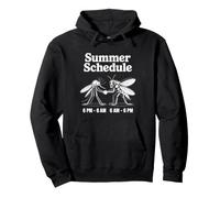Zanzara Mosche Summer Schedule Punture Insetti Campeggio Felpa con Cappuccio