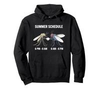 Zanzara Mosche Summer Schedule Punture Insetti Campeggio Felpa con Cappuccio