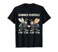 Zanzara Mosche Summer Schedule Punture Insetti Campeggio Maglietta