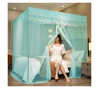 Zanzariera a baldacchino per Letto Matrimoniale o King Size - Tenda a Rete Premium da 28 m² per Campeggio e Uso Domestico, Include Kit di Sospensione (Verde, Dimensioni 1,8 m)