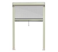 Zanzariera a Bottoncino Antivento su Misura | Avvolgimento Orizzontale con Apertura a Molla o Catena | Struttura in Alluminio |Telo in Fibra di Vetro Rinforzato