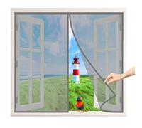 Zanzariera A Chiusura Automatica, 65x130 cm Tende per Finestre Francesi di Maglia, Chiuso Automaticamente Pieghevole Rete, Conveniente per Bambini E Animali Domestici, Grigio P