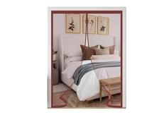 Zanzariera a maglia fine per porte, Zanzariera magnetica for porta multicolore, dimensioni multiple, zanzariera con chiusura automatica, facile da installare(Bwn,65x240cm(Width x Height))