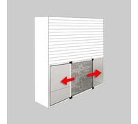 ZANZARIERA A PANNELLO ESTENSIBILE 40x50 cm Col Marrone Zanzariere