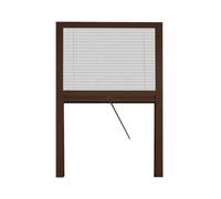 Voilà Zanzariera universale a plissè per finestre in kit riducibile Marrone (160x160cm)