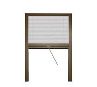 Zanzariera a plisse in kit riducibile universale Melodie per finestra verticale 160x160 Bronzo