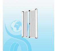 ZANZARIERA A RACCOLTA LATERALE CON DOPPIO RULLO GUIDA INFERIORE DI 2CM