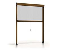 Zanzariera a rullo con frizione per finestra colore Moro, riducibile. 80x170 cm