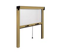ZANZARIERA A RULLO IN KIT 120X160H VERTICALE X FINESTRE BRONZO riducibile