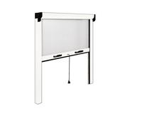 ZANZARIERA A RULLO IN KIT 140X160H VERTICALE X FINESTRE BIANCA riducibile