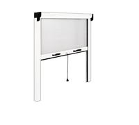 ZANZARIERA A RULLO IN KIT 140X160H VERTICALE X FINESTRE BIANCA riducibile
