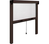 ZANZARIERA A RULLO IN KIT 140X170H VERTICALE X FINESTRE MARRONE riducibile
